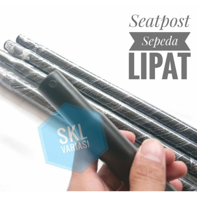 Seatpost Sepeda Lipat 28.6 mm Sadel Saddle Post Seat Post Tinggi 40CM 50CM 60CM 70CM