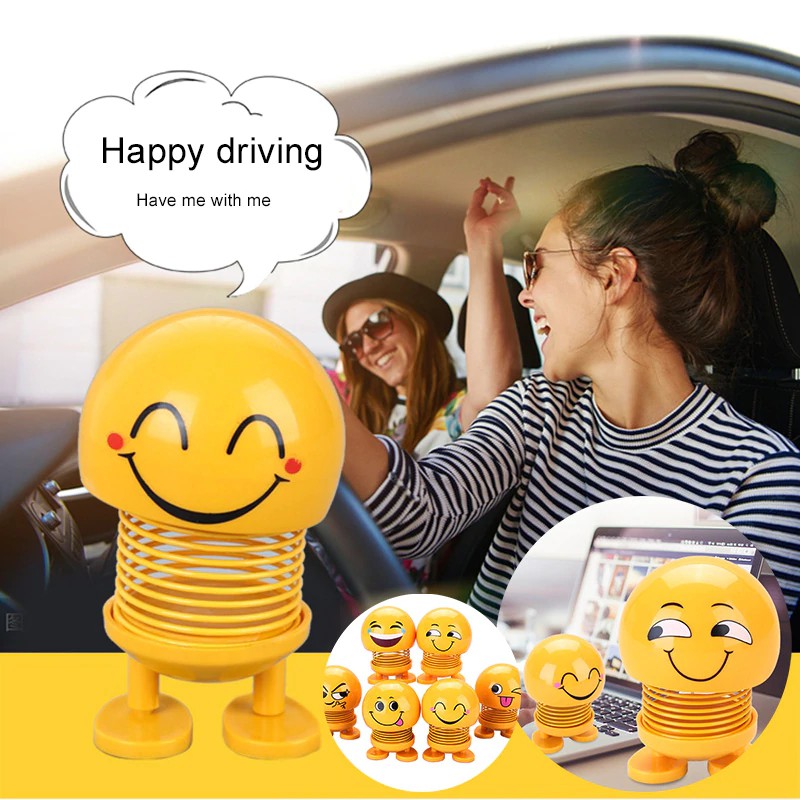 TGB Boneka Goyang Emoji Hiasan Dashboard Mobil