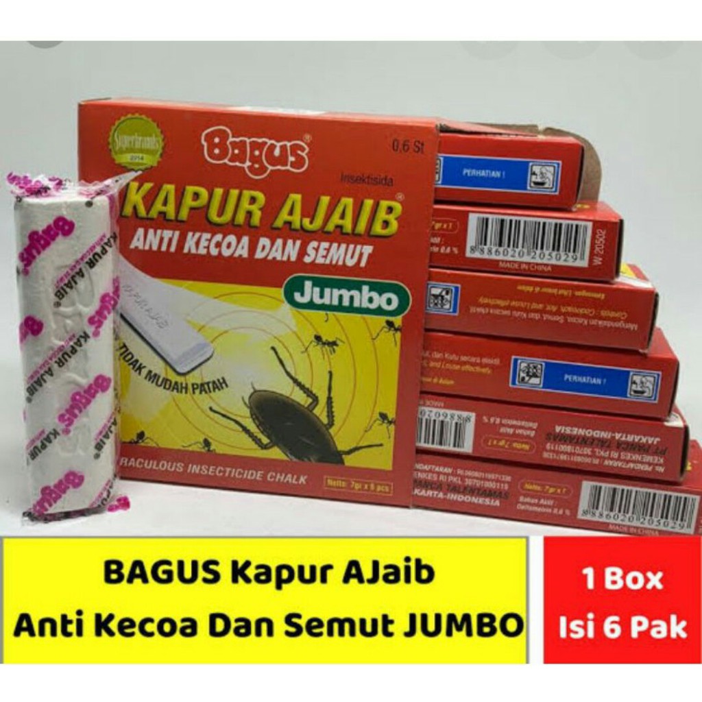 KAPUR AJAIB JUMBO 1 PACK ISI 6 PCS ORIGINAL SEMUT/KECOA TERMURAH