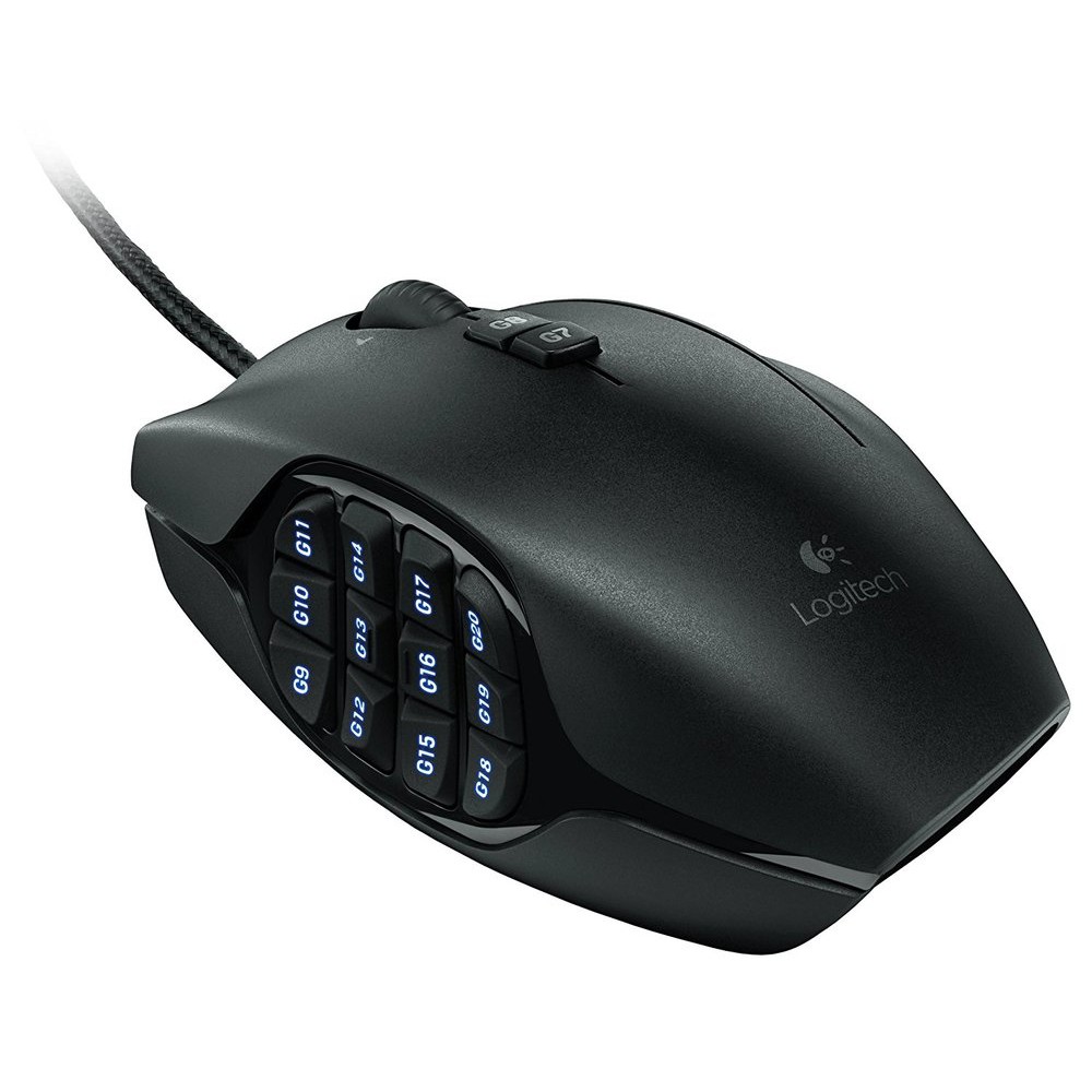 Promo [LOGITECH] G600 MMO Gaming Mouse (Black) Diskon