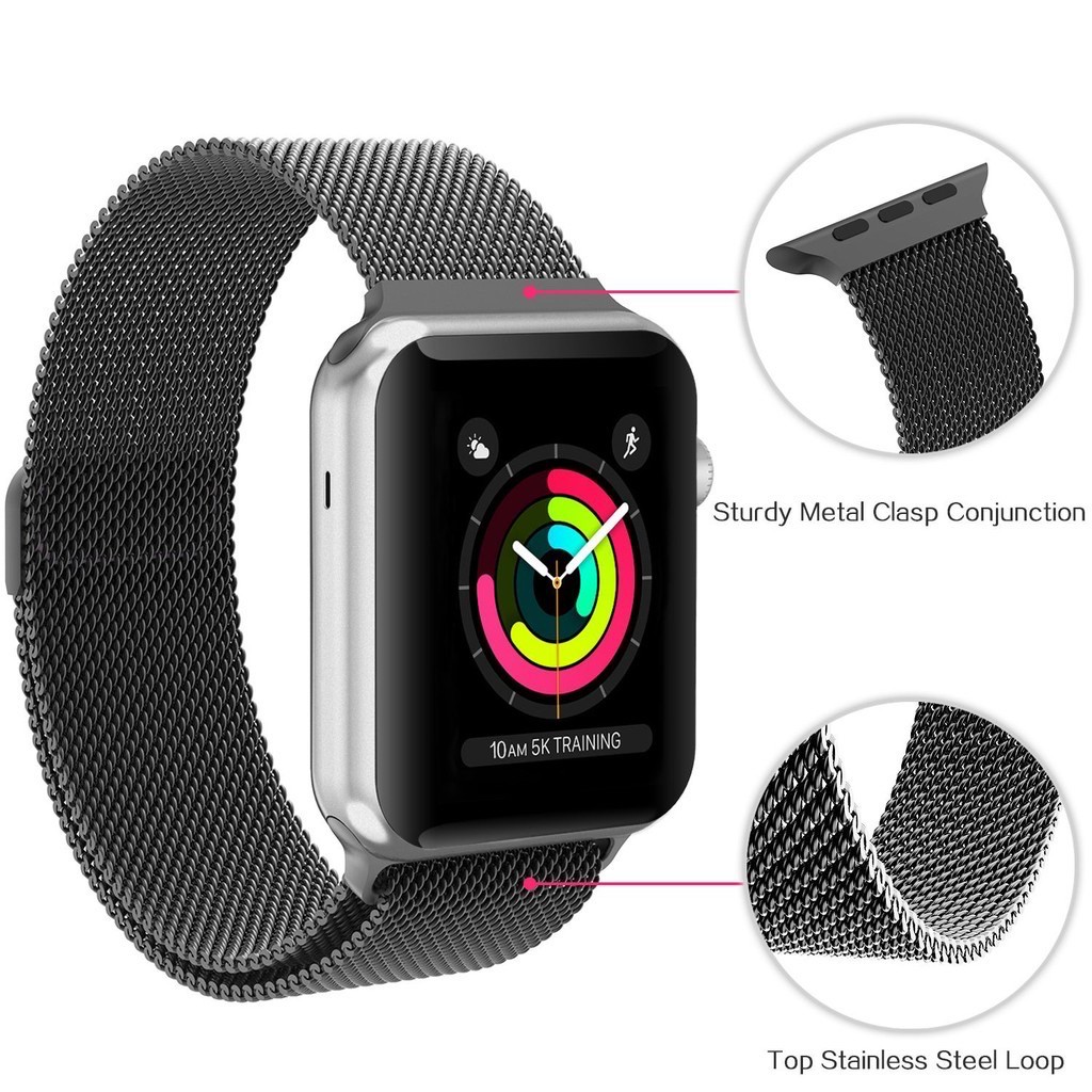 Milanese Loop 38mm/ 40mm / 42mm / 44mm Magnet Strap Band Stainless For Apple Watch Series1/2/3/4/5