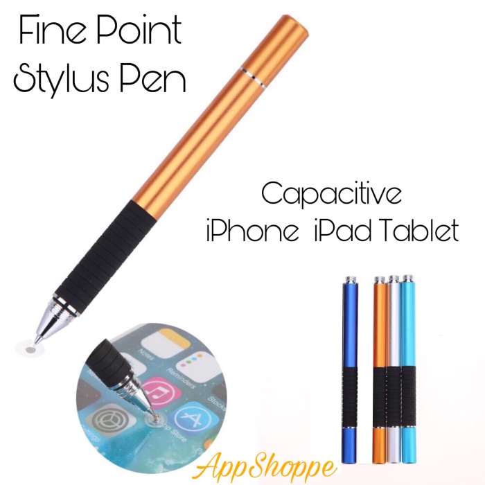 

tulis-alat-paket- stylus pen jot finepoint pen tandatangan ipad iphone layar touchscreen - black
