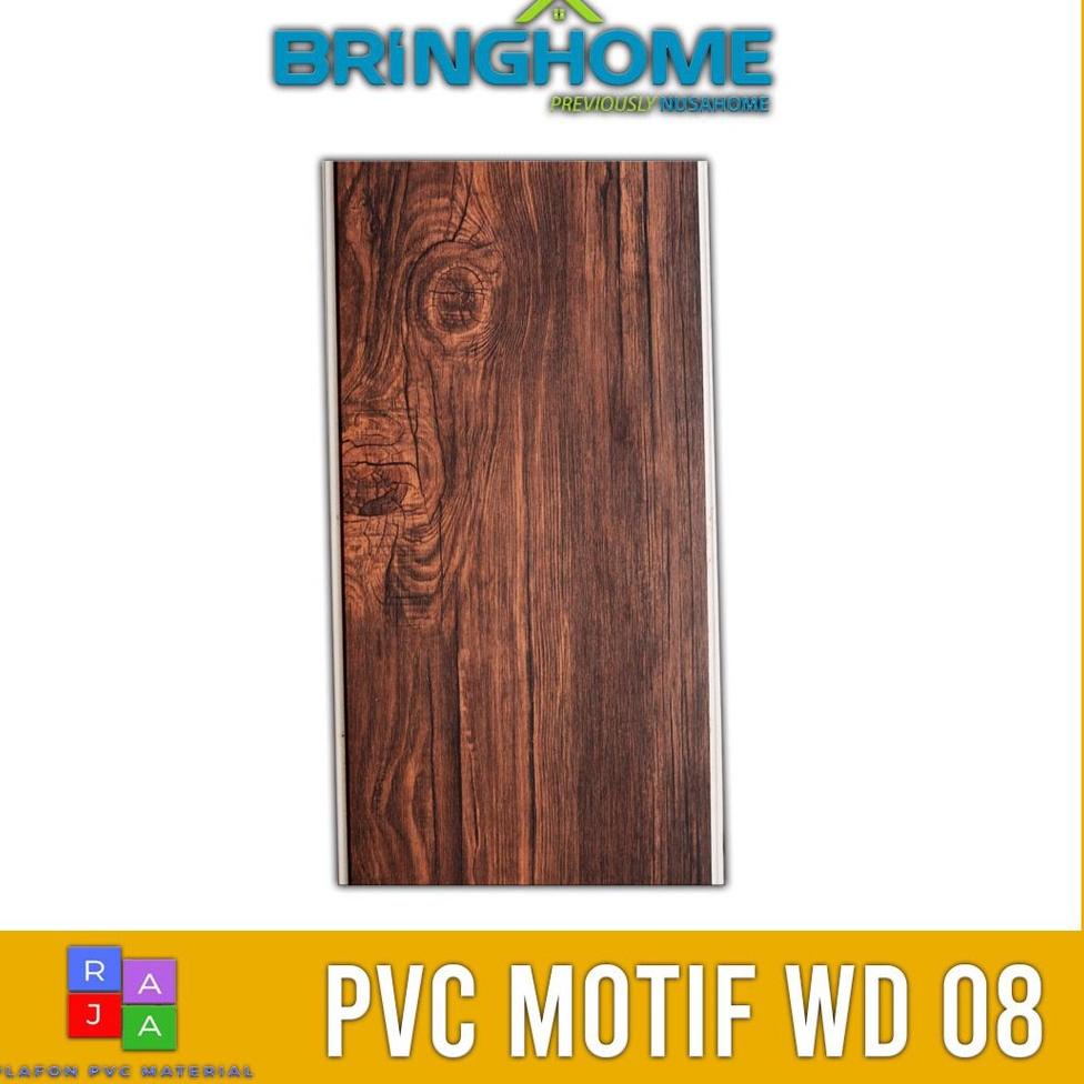 ㅀ Plafon PVC Motif Mewah Kayu Doff Wood 8 Harga Permeter BEST SELLER 4099 ♠