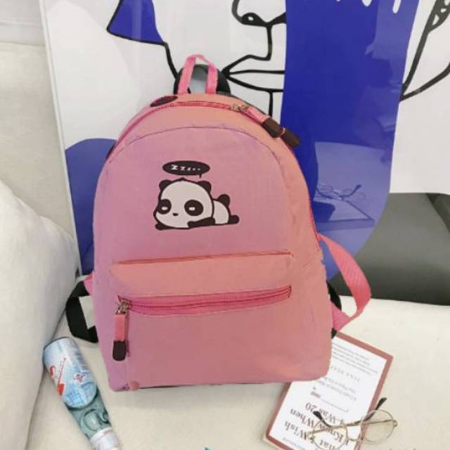 Tas Ransel Mini Sekolah Panda Tas Punggung Kecil Backpack Mini Muat Buku Tulis