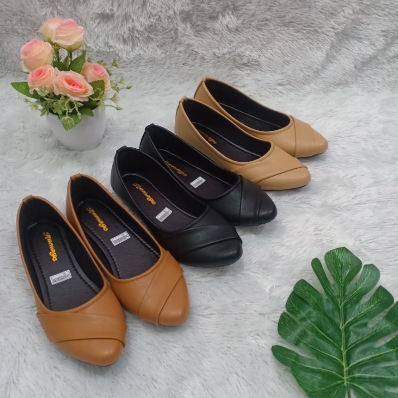 FLAT SHOES SEPATU WANITA SOL KARET H13 SIZE 37 / 44