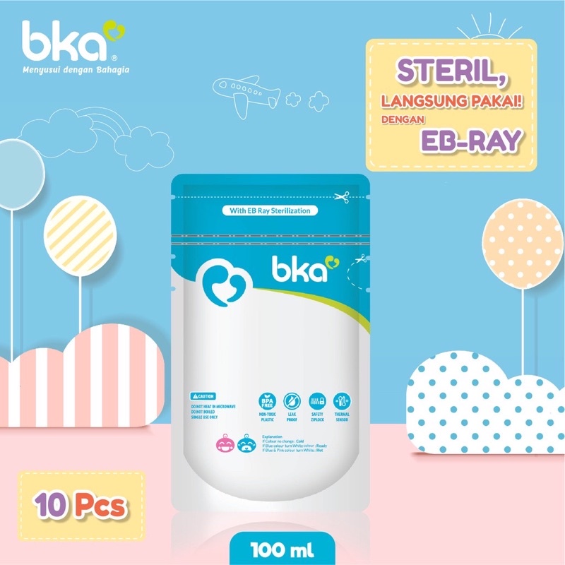 KANTONG ASI BKA / PLASTIK ASI / 100 ML (30 pcs),120 ML (30 pcs) &amp; 200 ML (30 pcs) THERMAL SENSOR