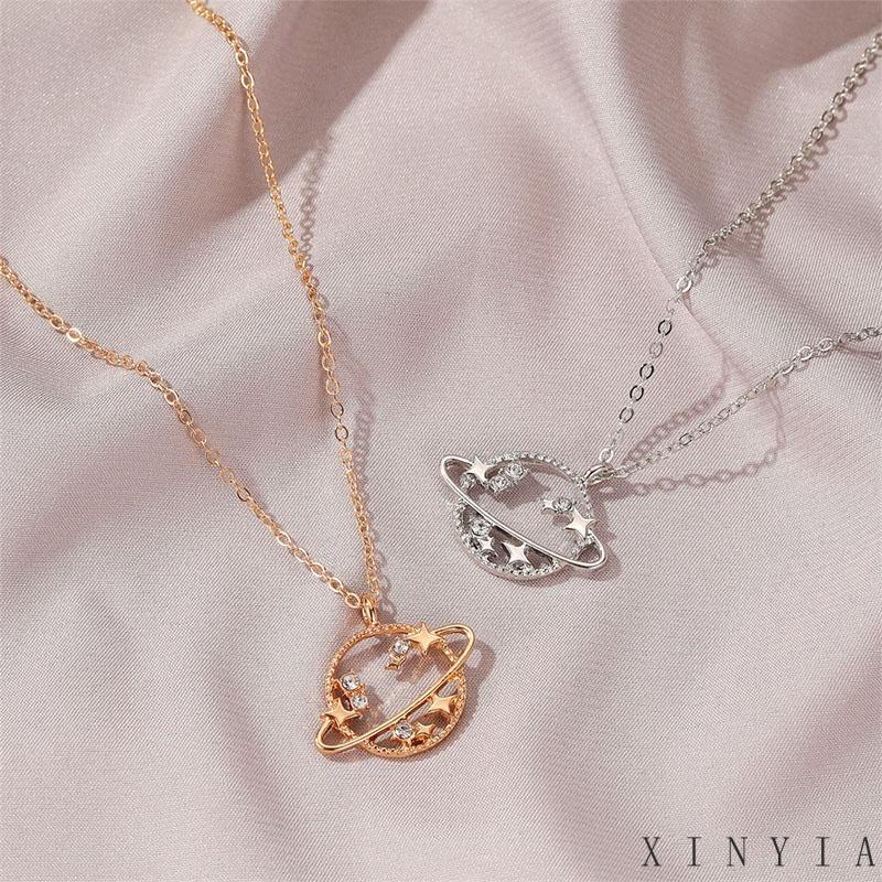 【COD】Liontin Kalung Rantai Wanita Bintang Hollow Simple