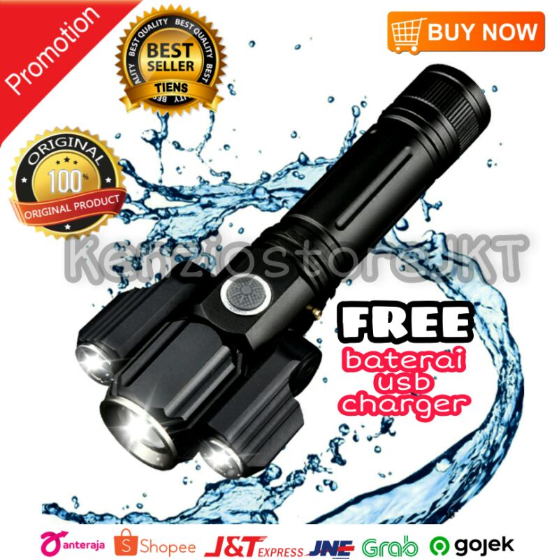 [100%ORIGINAL] SENTER LED TELESCOPIC ZOOM CREE 15000 LUMENS - TAFFLED