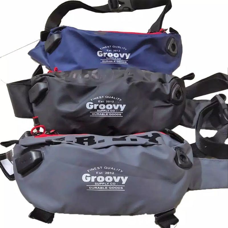 Tas salempang pria slingbag waistbag selempang sepeda multifungsi bahan premium waterproof anti air