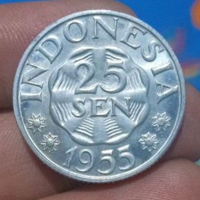 Uang Koin 25 Sen Garuda Pancasila Tahun 1952/1955/1957