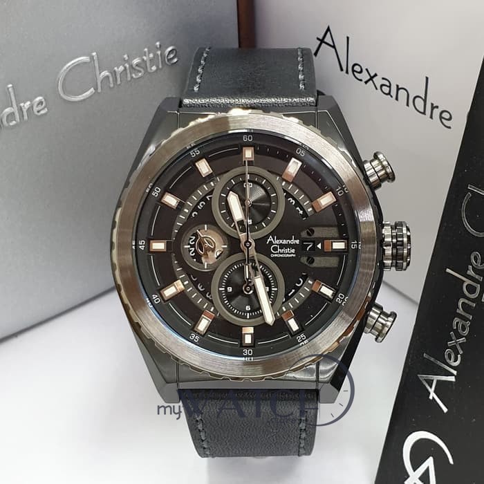 Jam Tangan Pria AC Alexandre Christie 6521 MC Black