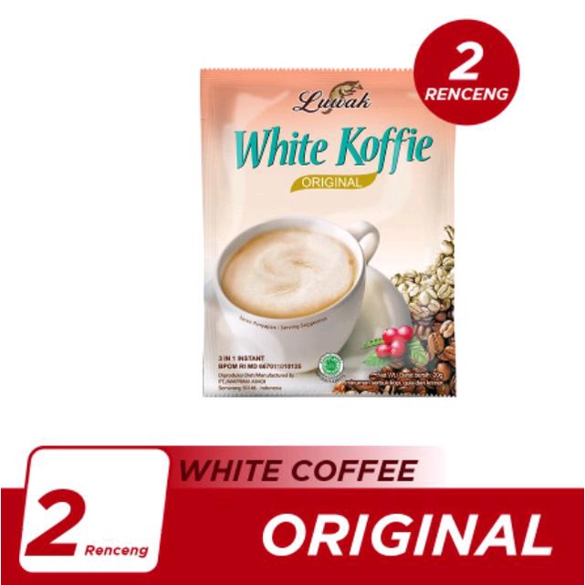 

Aneka Snack Luwak White Koffie Original 2 Renceng 20 Pcs @20 Gram