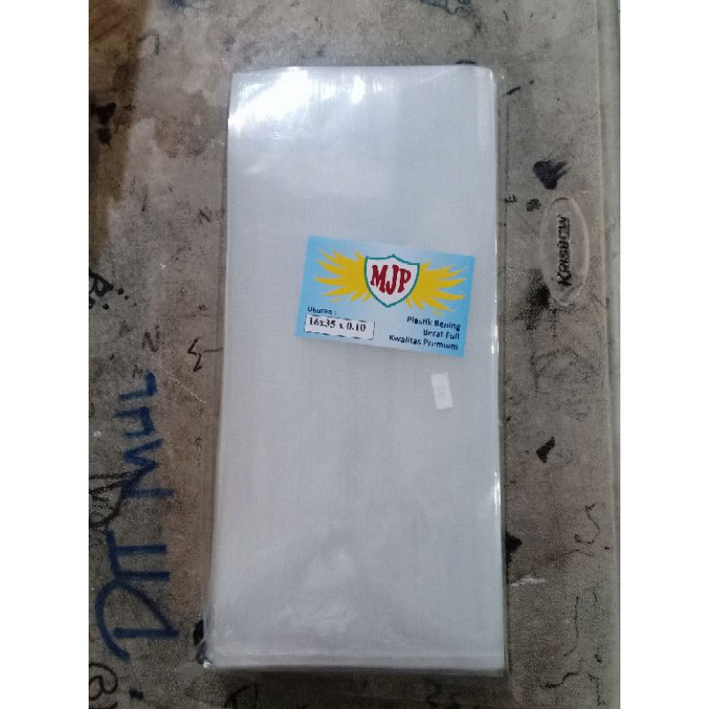 Plastik PP Bening MJP Uk.16x35 Tebal 0.10