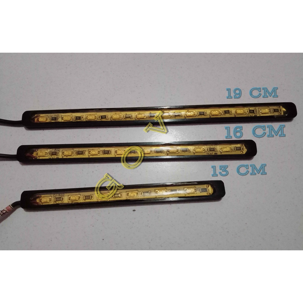 DRL LED MOBIL BUMPER UNIVERSAL / DRL MOBIL 6 8 10 TITIK PUTIH 1 PCS