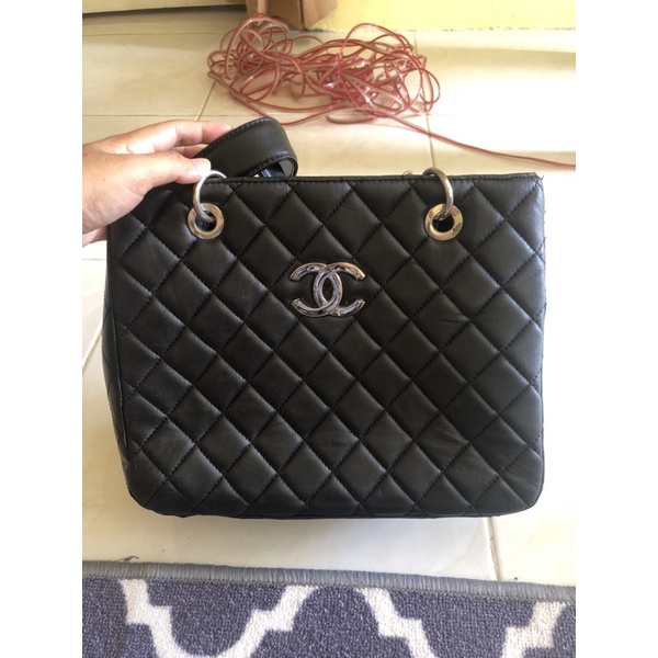 preloved tas tote Chanel kulit asli