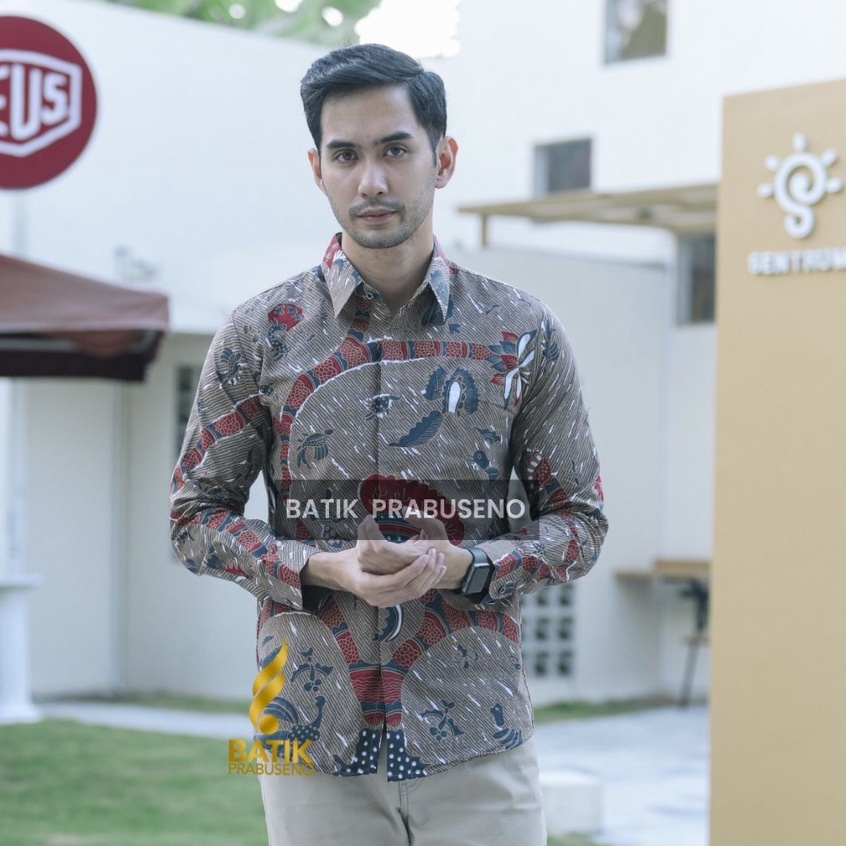 MOTIF SABDOWALUH 2 Batik PRABUSENO Kemeja Pria Kerja Kantoran Formal Modern Katun Asli Premium Lapis
