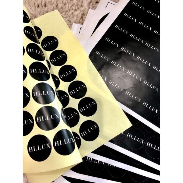 

sticker custom bulat/kotak label besar