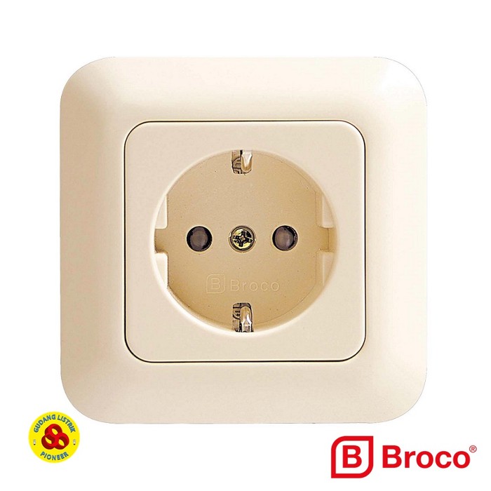 GRACIO STOP KONTAK 4151 CREAM BROCO