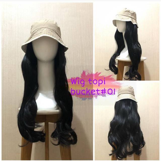 Rambut palsu model topi.topi.wig