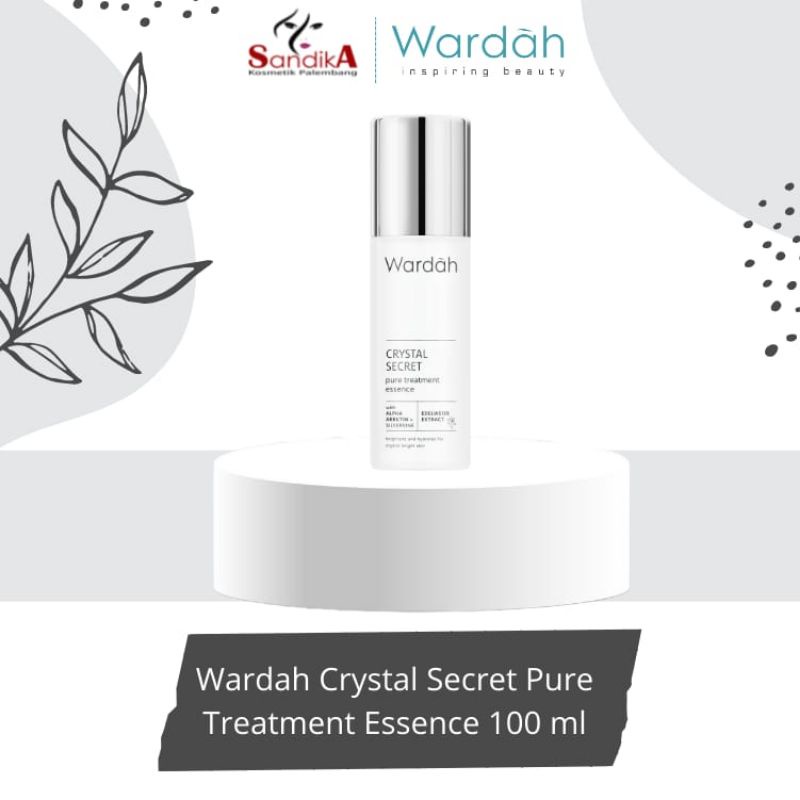 Wardah Crystal Secret Pure Treatment Essence 50ml/100ml (100% Original)