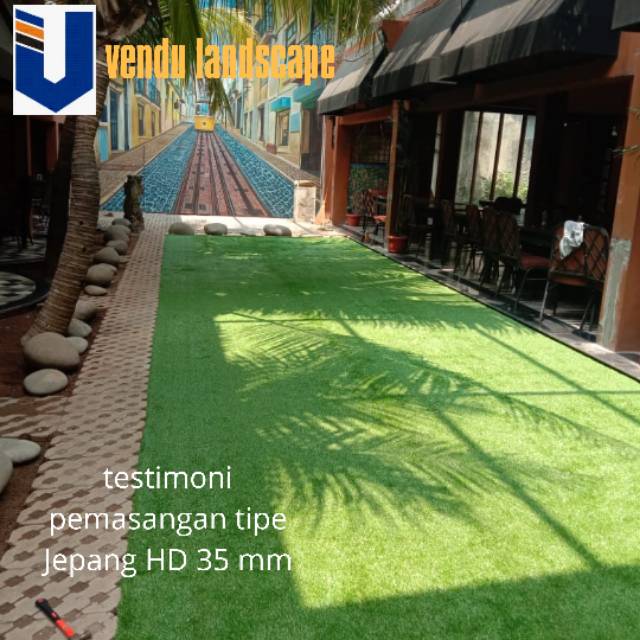 Rumput Sintetis Import Murah Tipe Jepang Hd 35 Mm Untuk Hiasan Rumah Gedung Dan Taman Shopee Indonesia