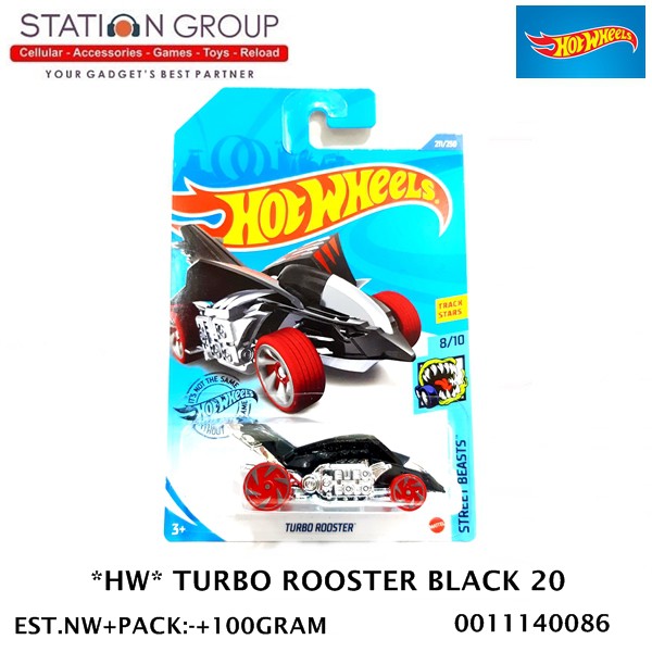 HOT WHEELS HW TURBO ROOSTER BLACK 20 - DIECAST