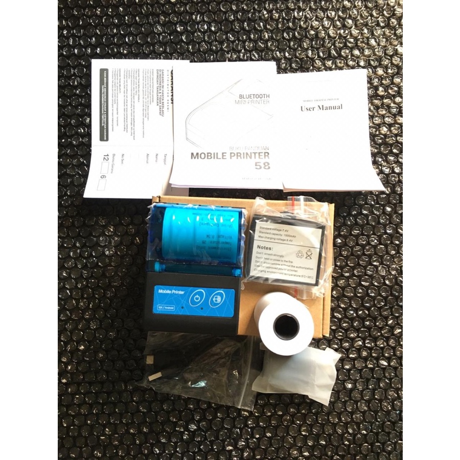 Printer Thermal Bluetooth Lebar 58MM ANDROID / IOS - Support Moka Pos / PPOB / STRUK BENSIN