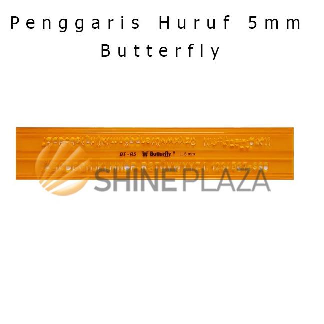 

SPECIAL PRICE Mal Huruf 5mm - Penggaris Sablon - Penggaris Huruf Butterfly BT-R5 bqxd54