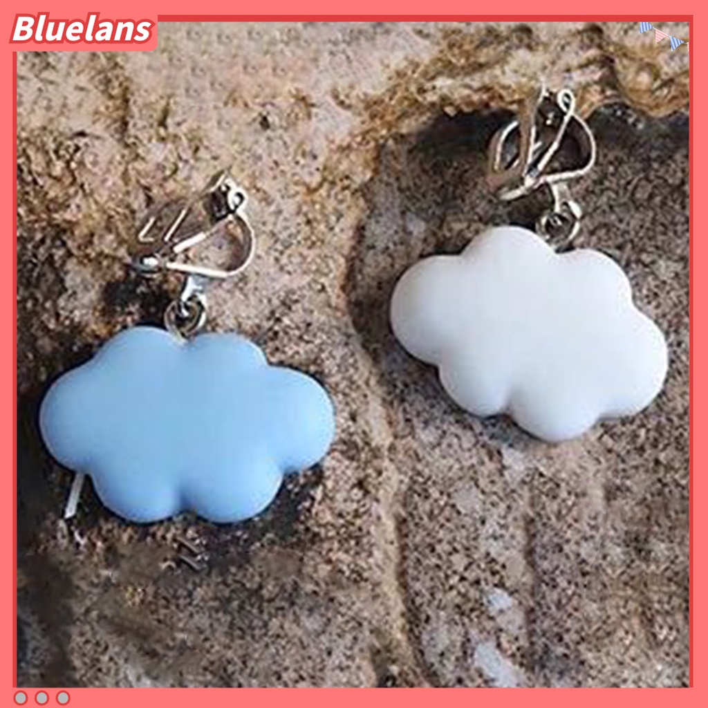 Anting Kait Gantung Bentuk Awan Lucu Untuk Wanita