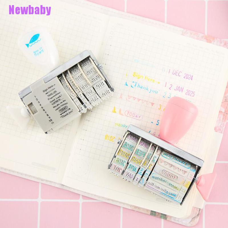 (Newbaby) Stempel Roller Portable DIY Untuk Scrapbook / Kartu