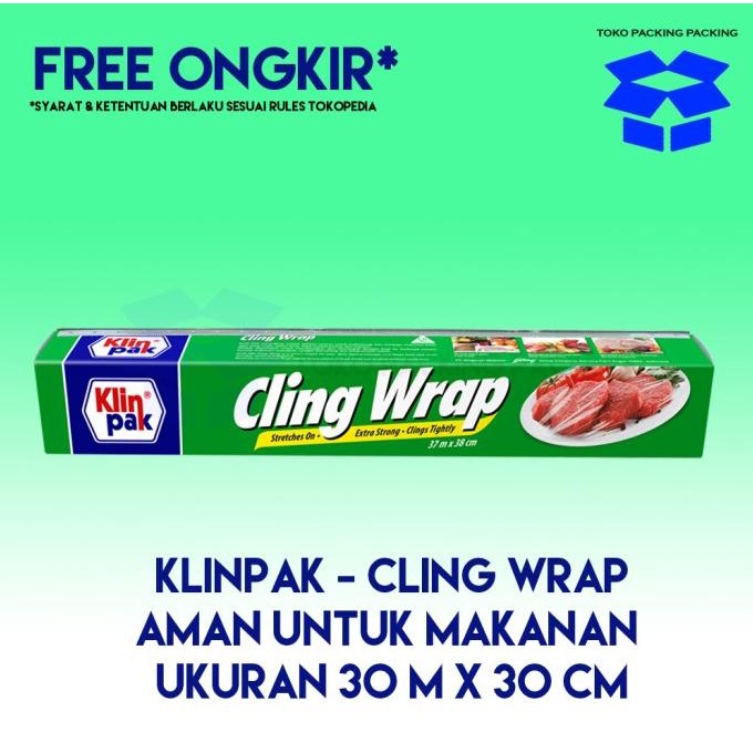 

Promo Awal tahun KLINPAK - Cling Wrap Uk.30m x 30cm (Aman untuk makanan - Food Grade) Promo Awal tahun