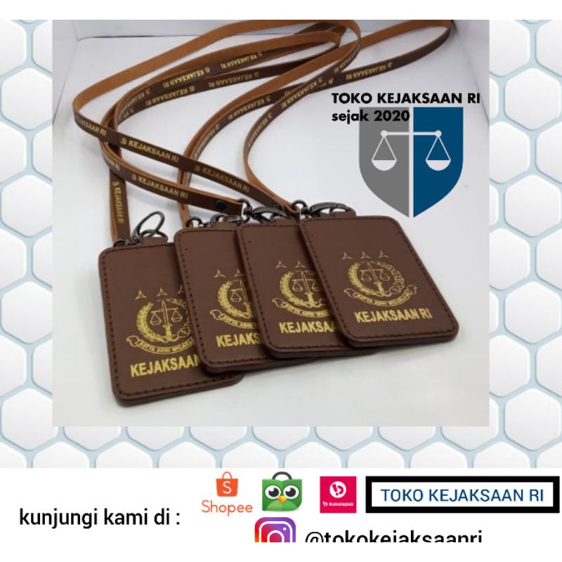 

ATH Kejaksaan RI - Tempat Id Card Kulit Coklat Dark Coklat Kejaksaan Lanyard Kejaksaan Best Seller