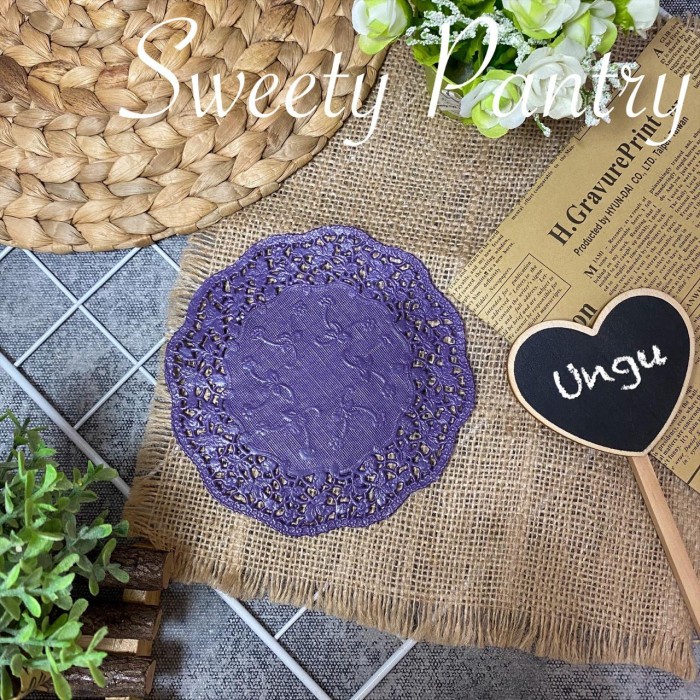 

KUE-PENGHIAS-ALAT- DOYLEY PAPER / DOILEY/DOLLY PAPER / TATAKAN TOPLES KUE KERING WARNA - HIJAU