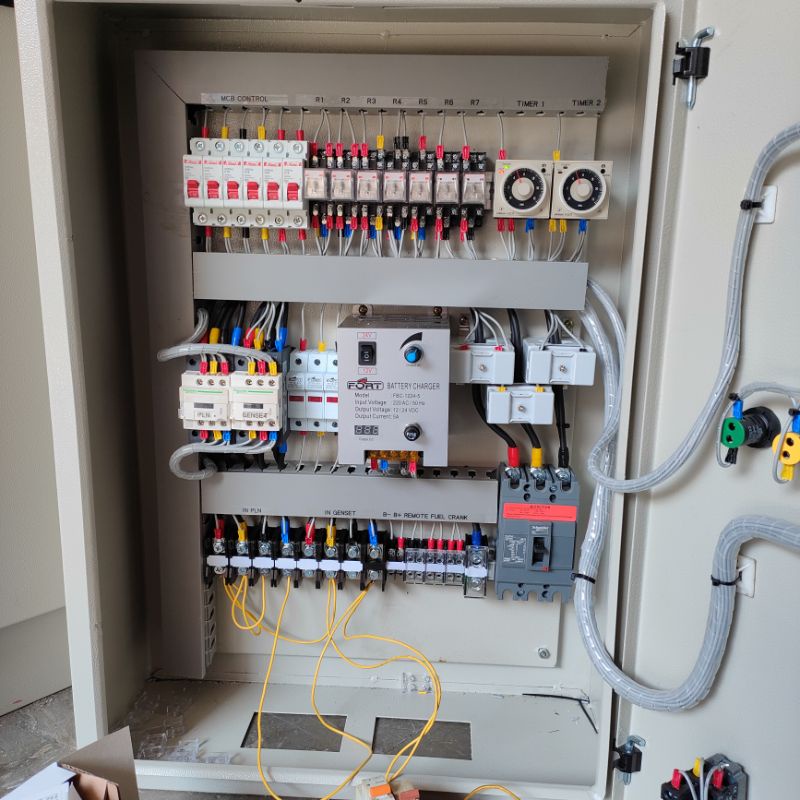 panel otomatis pln genset