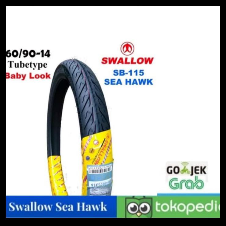 Ban Luar Swallow 60 90 14, 60/90-14 Tubetybe Ban Dalam BabyLook