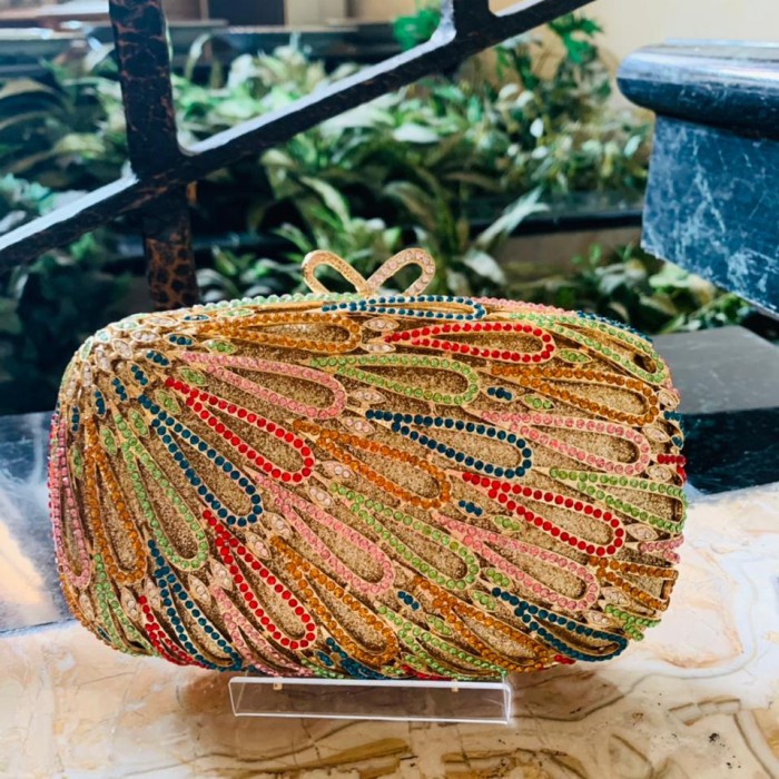 ROSSINI-Tas pesta swarovski / Clutch swarovski / Tas swarovski Multi D