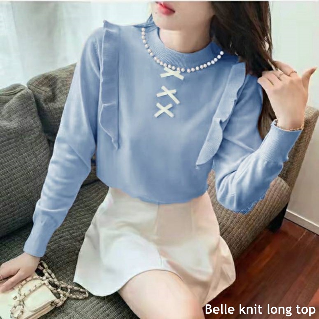 Belle knit long top - Thejanclothes