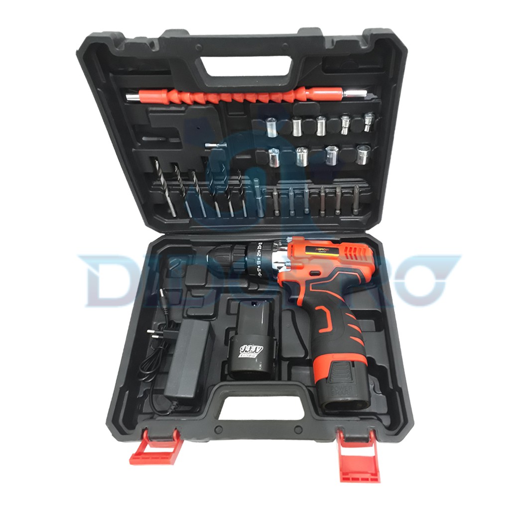 XENON CDID707 Bor Beton Charger 14.4V Cordless Impact Drill 2 Baterai CDID 707