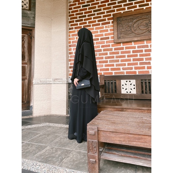 FK SEMI INSTANT DOUBLE LAYER | gumifash.id | french khimar double layer | fk mini