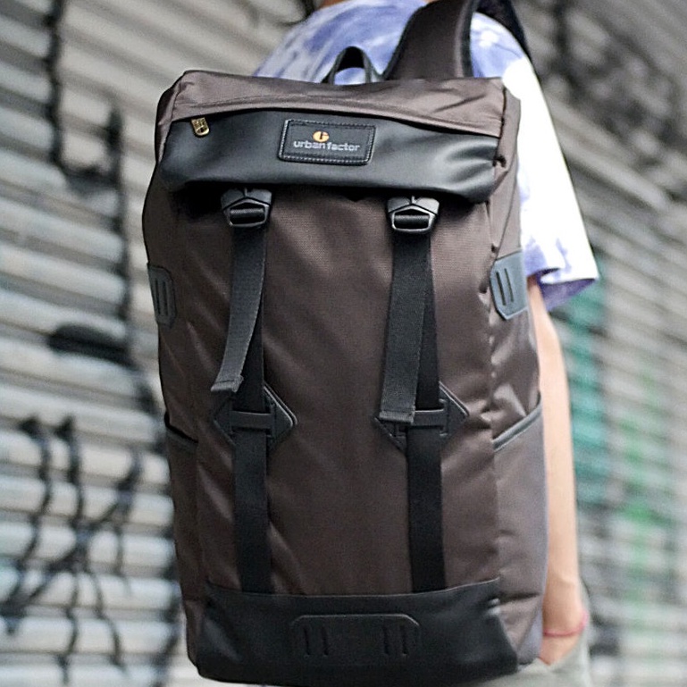 SKY SCRAPPER BROWN |ManNeedMe x URBAN| Tas Ransel Pria Tas Wanita Backpack ORIGINAL