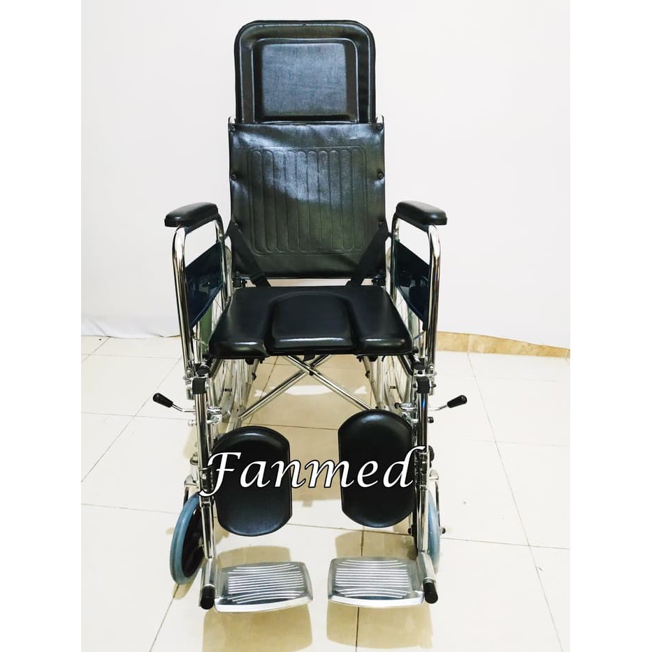 Kursi Roda 3in1 (Tempat tidur + BAB + Kaki Selonjor) Sella KY 608GC