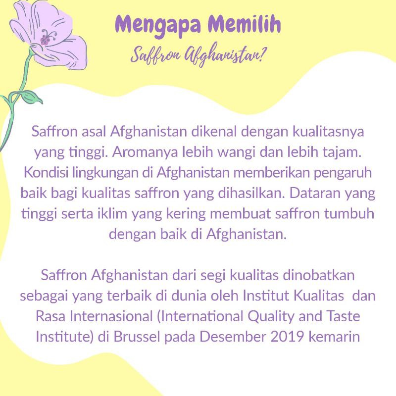 

Saffron Extra Super Negin Grade A (from Afghanistan)