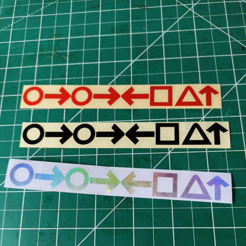 stiker cutting tombol playstation (A2) stiker tombol ps