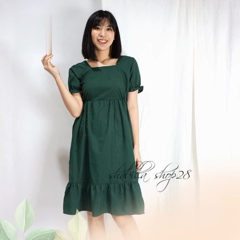 NATAL DRESS MIDI DRESS WANITA//BEST SELLER/DRESS JUMBO BIG SIZE//ALFENXIA DRESS BIG SIZE
