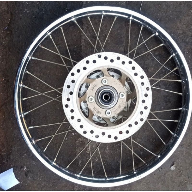 velg pelek jari jari depan supra x 125 karisma original bekas