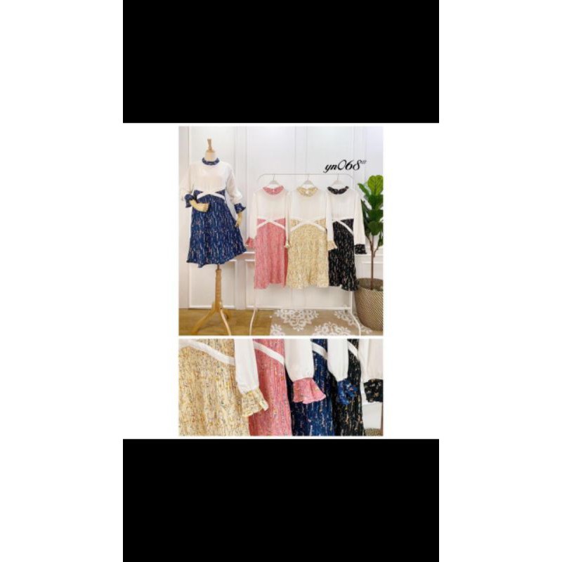 Tunik bangkok import plisket