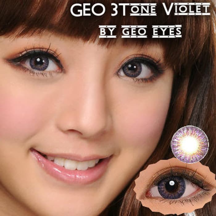 Softlens Geo 3 Tones CM905 Violet - Soflens Mini Size Natural