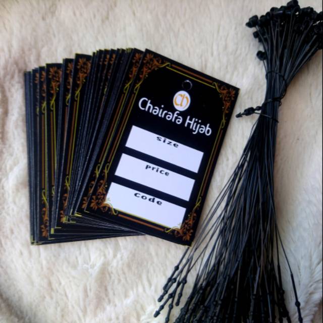 

Hangtag isi 100 free tali stringpin (tali manual)