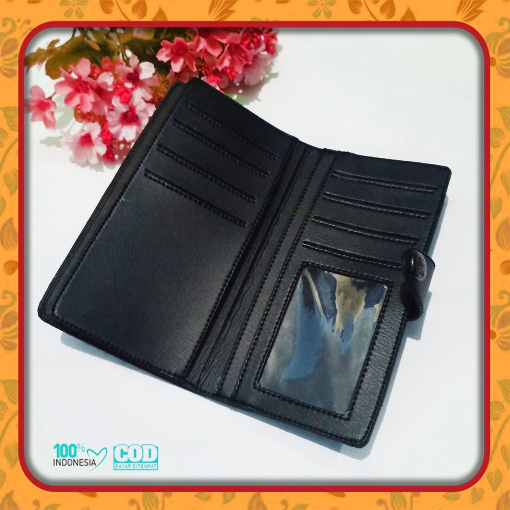 dompet pria grosir murah 3/4 kancing amt cloths terbaru - Sintetik - awet- bisa COD - Bayar ditempat