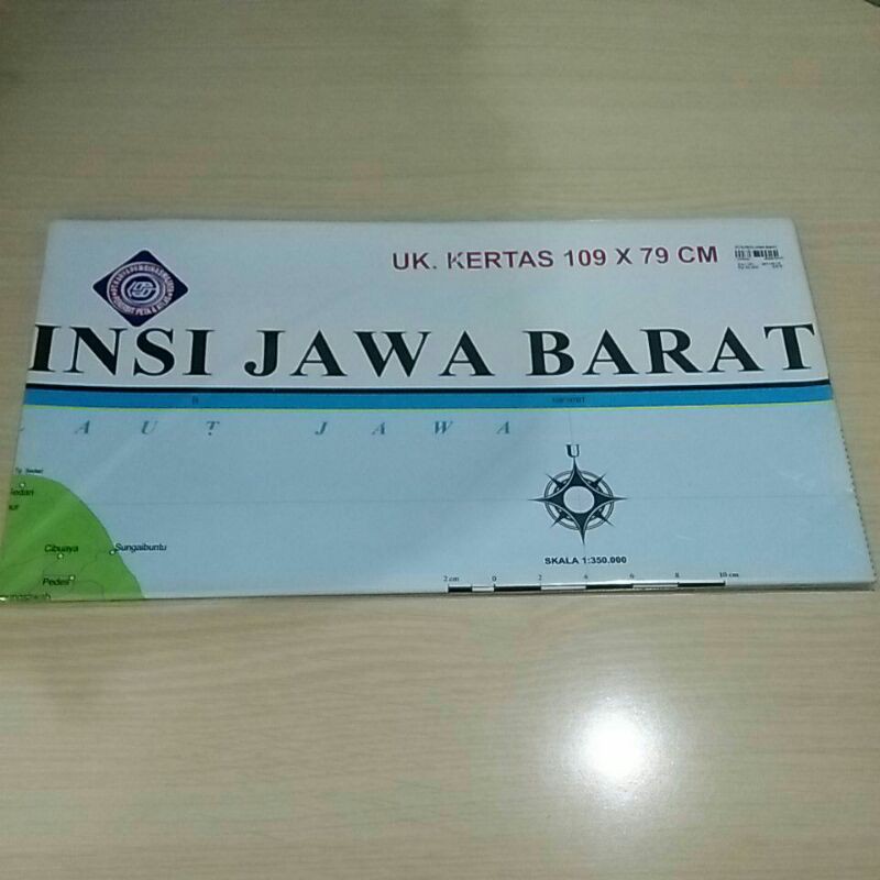 

peta propinsi jawa barat ukuran 109x79 cm